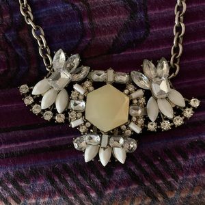 Antique crystal and stone chocker